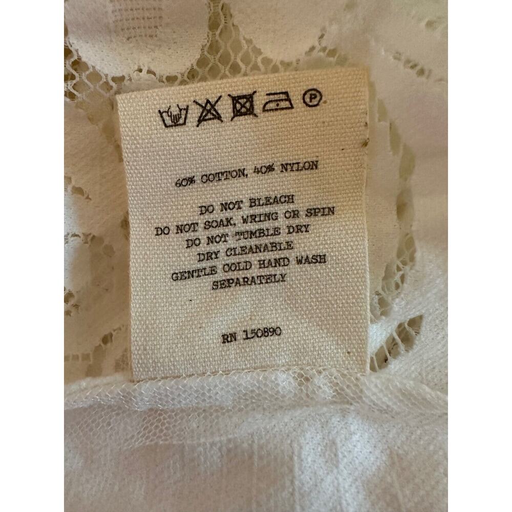 Spell & The Gypsy Collective Designs White Lace Clover Top Blouse Size Small - Picture 16 of 16